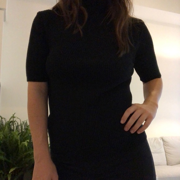 Black Turtle Neck Sweater Top - Picture 2 of 2